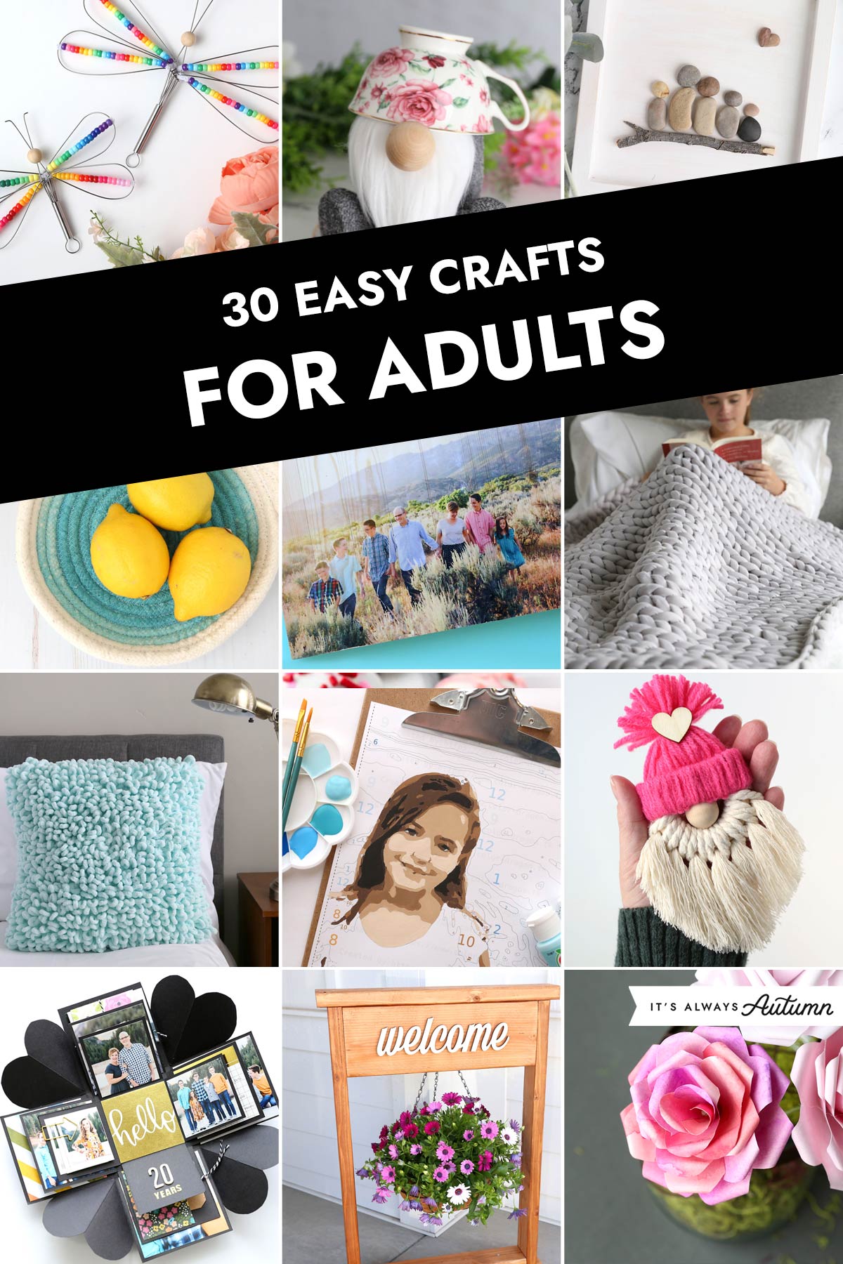 Crafts for Adults - Fun crafts, easy art techniques and simple DIY projects