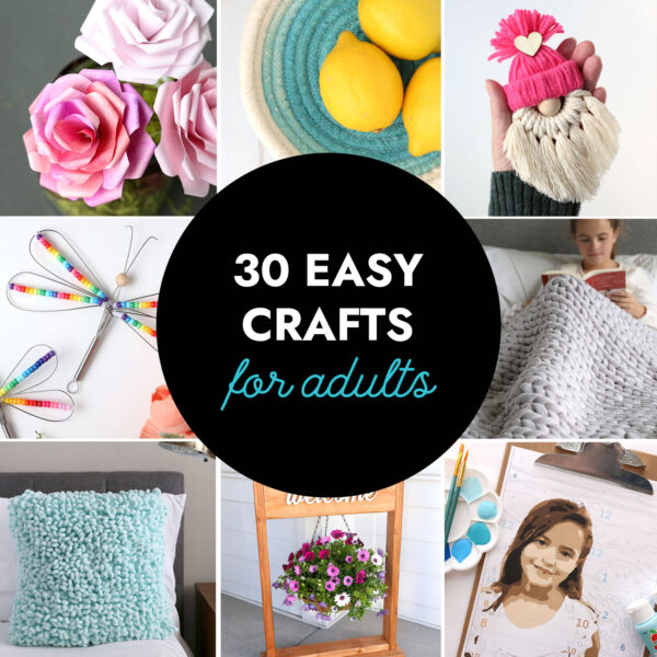30 easy crafts for adults.