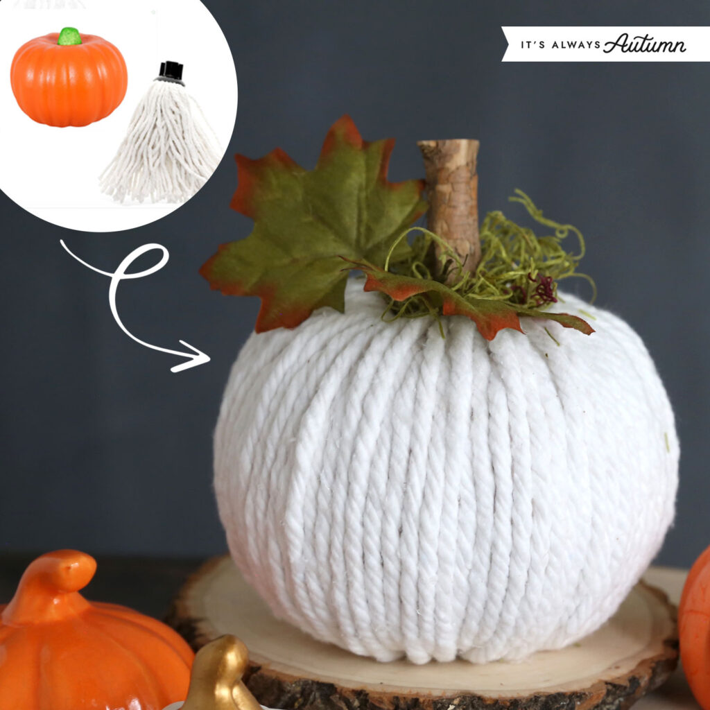 DIY Mop Head Pumpkins It's Always Autumn
