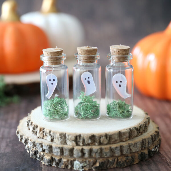 Pet ghosts in mini bottles.