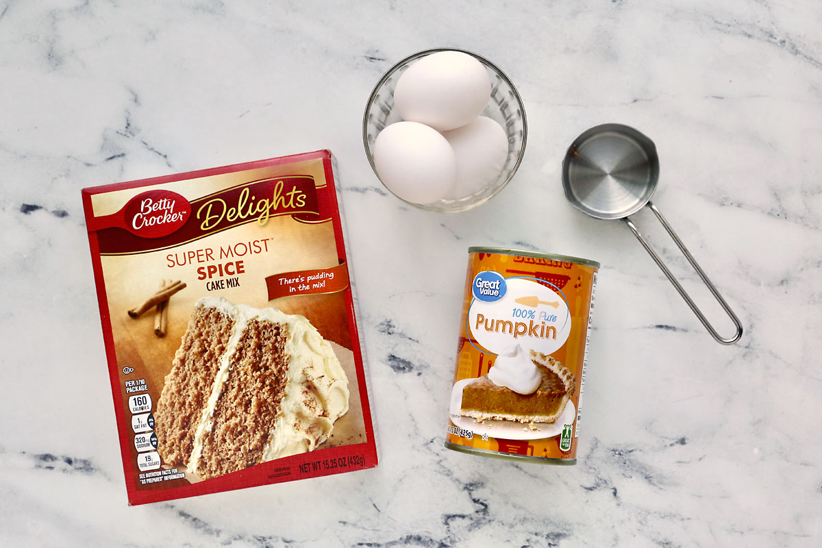 Spice cake mix and pumpkin discount