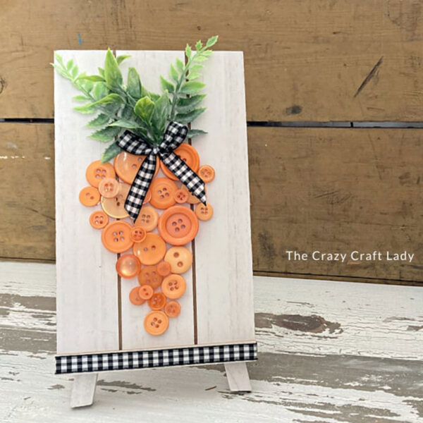 Carrot button craft.