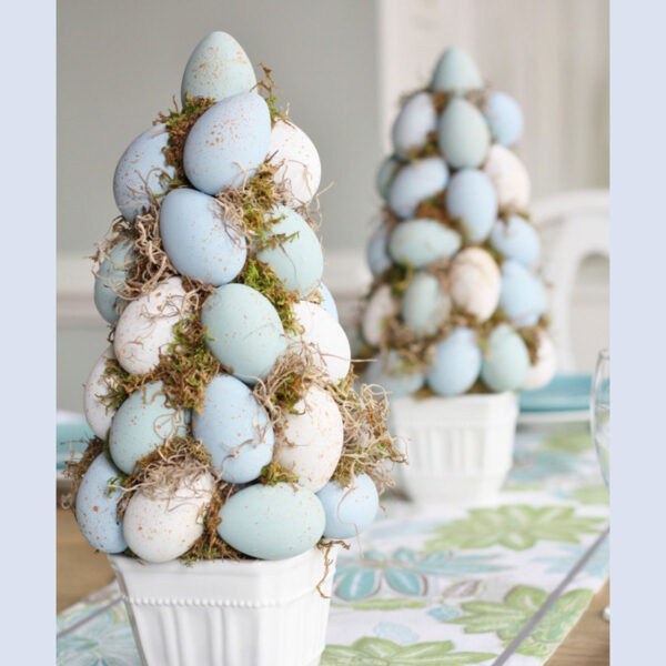 Easter egg topiary tree.