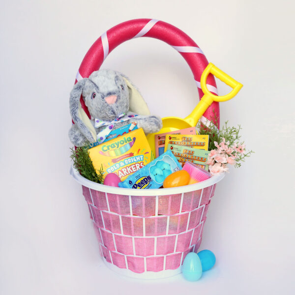 Giant Easter basket full of toys.