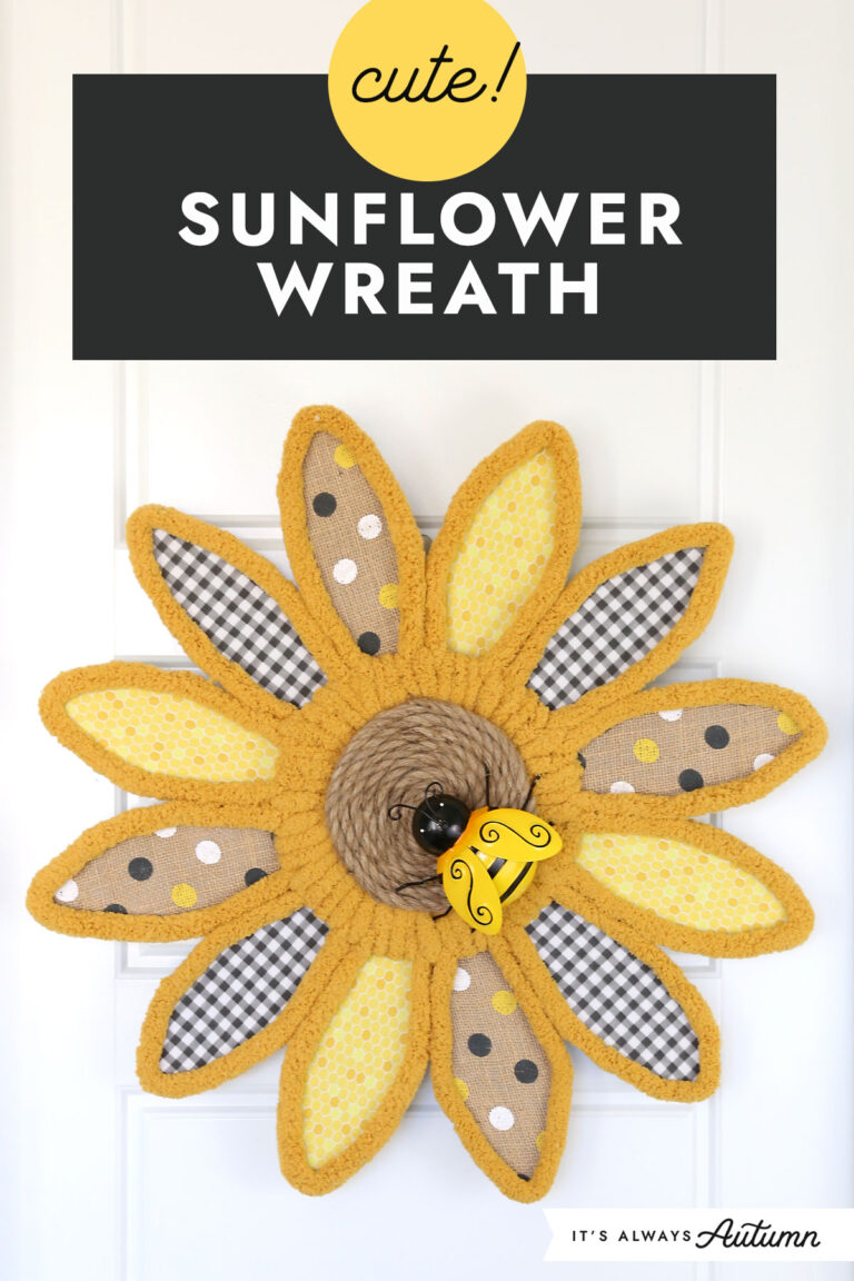 Sunflower Wreath [Bunny Wreath Forms] - It's Always Autumn
