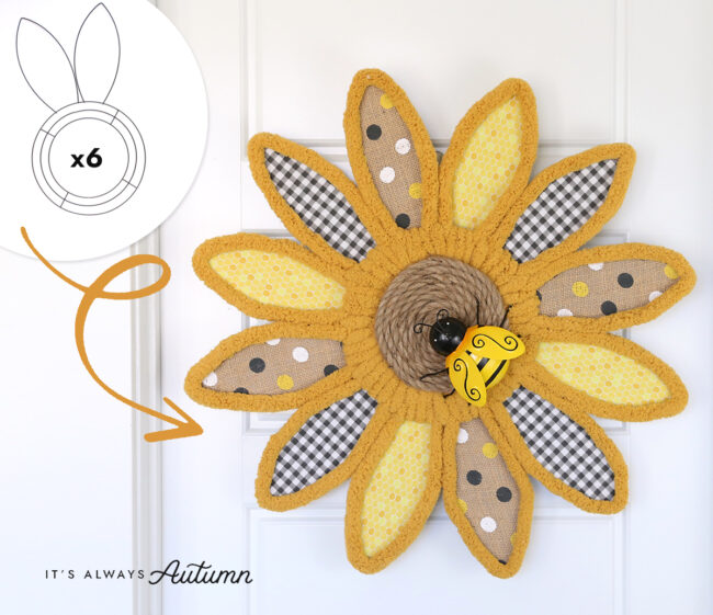 Sunflower Wreath [Bunny Wreath Forms] It's Always Autumn