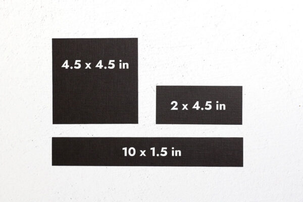 Cardstock cut to 4x5.4x5; 2x4.5; 10x1.5.