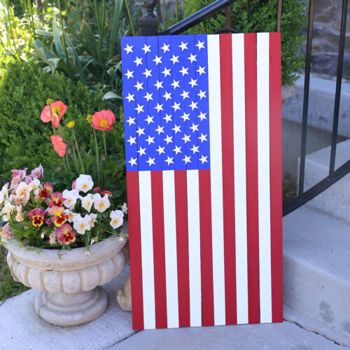 DIY Yardstick American Flag - It's Always Autumn