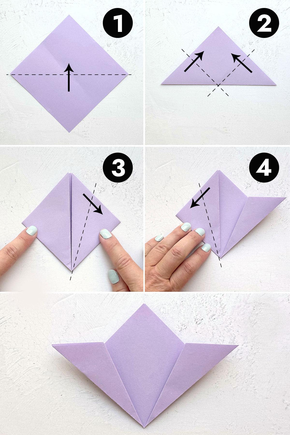 Simple origami flower discount