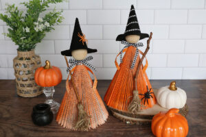 Folded book witches.
