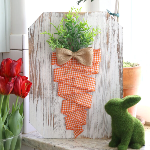 Carrot ribbon art.