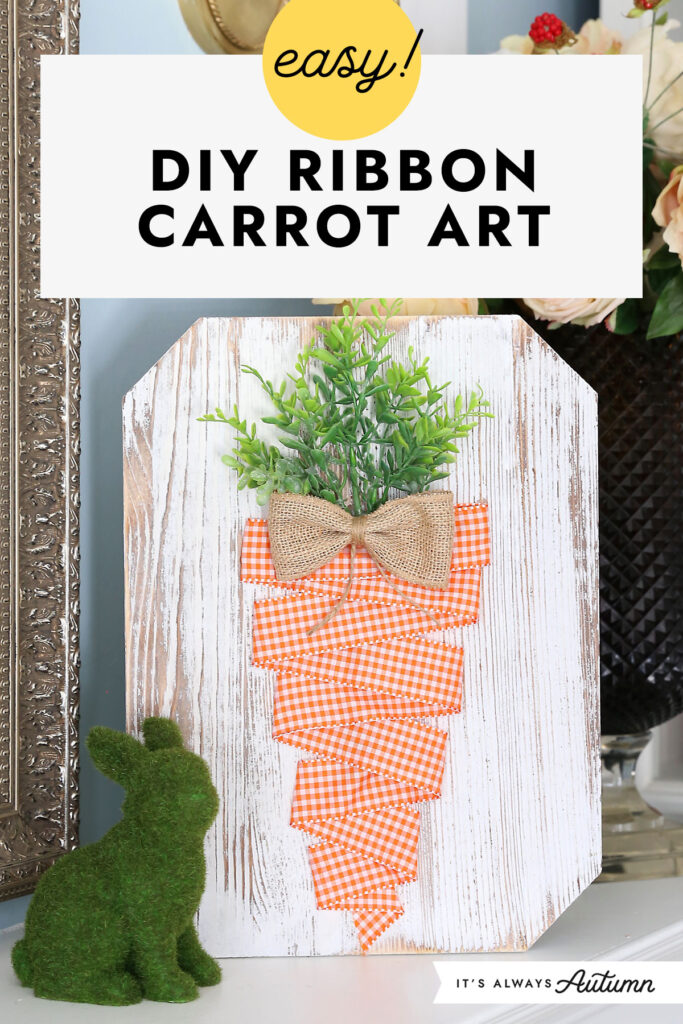 Carrot Ribbon Example DIY Carrot Ribbon Art - It's Always Autumn