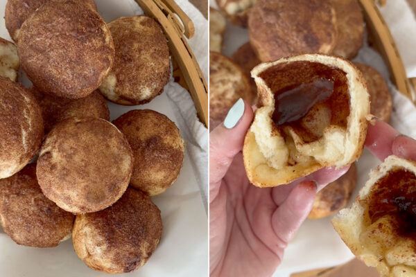 Baked rolls, when open there is an empty space.
