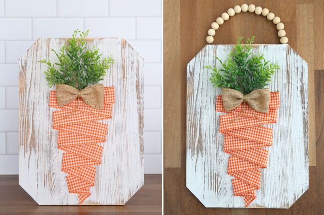 Carrot Ribbon Example DIY Carrot Ribbon Art - It's Always Autumn