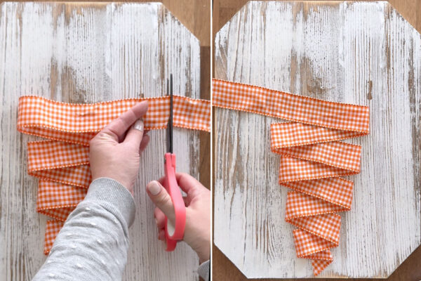 Trimming ribbon.
