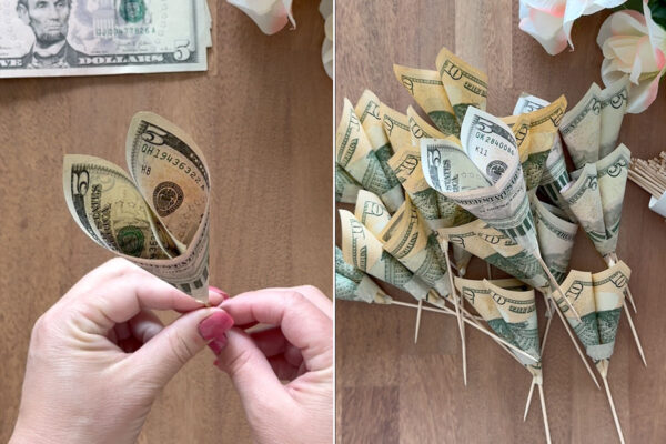 Money petals.