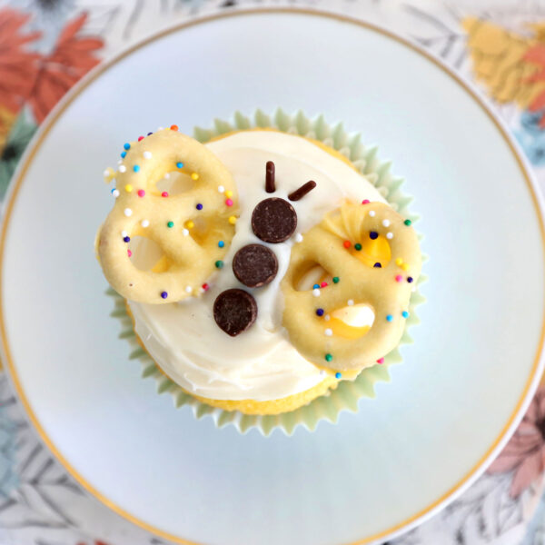 Butterfly cupcake.