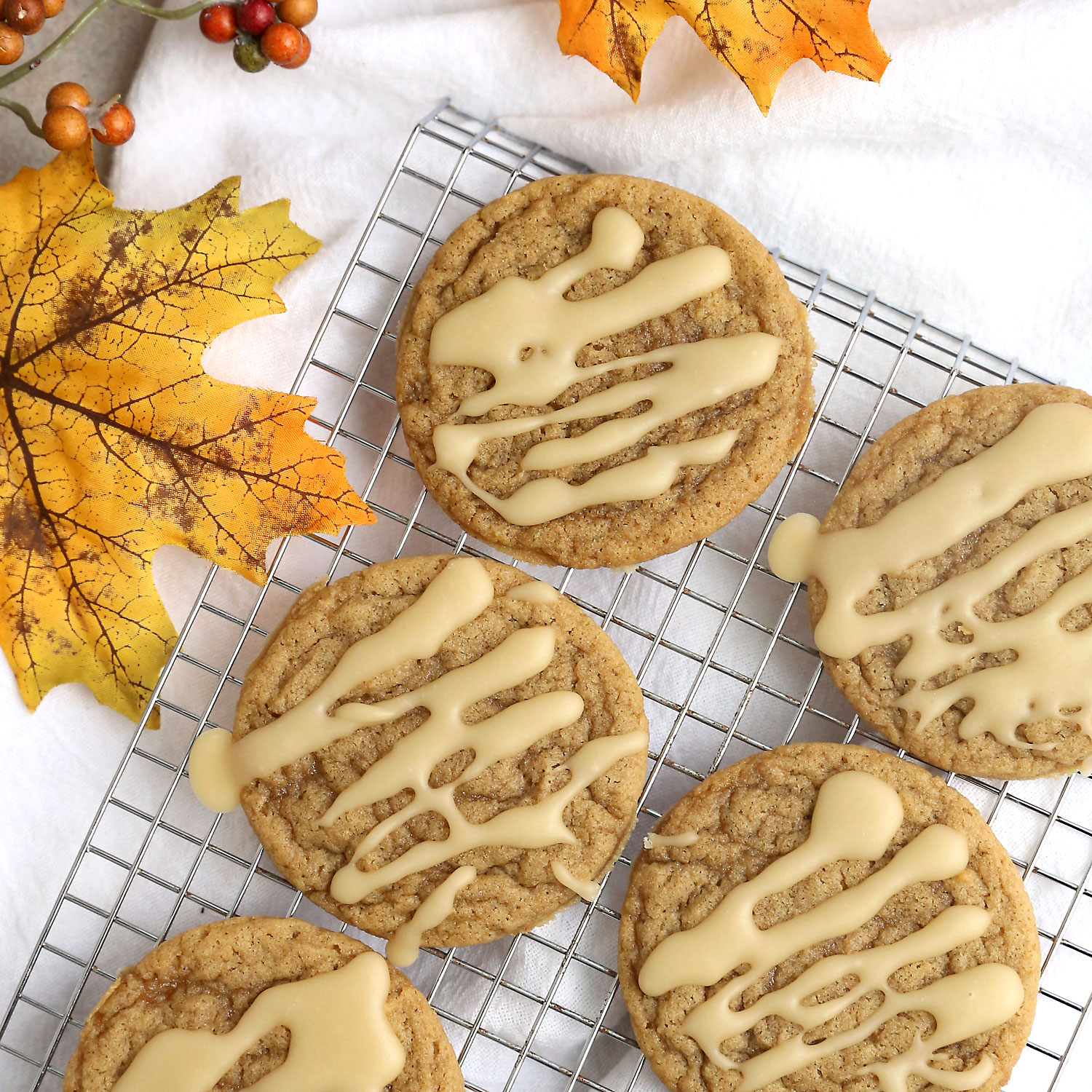 Chewy Maple Brown Sugar Cookies - It's Always Autumn