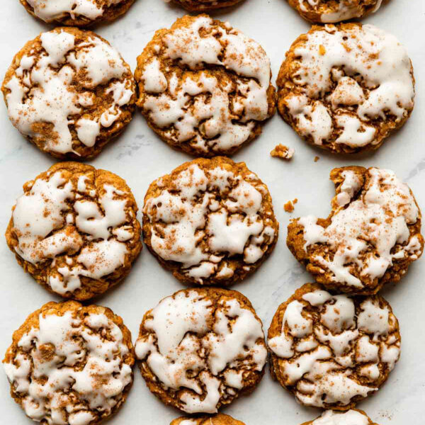 Brown butter pumpkin oatmeal cookies.