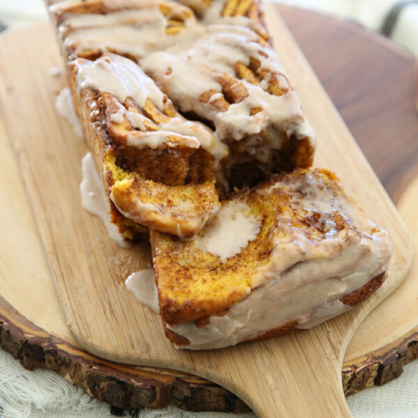 Pumpkin pull apart bread.