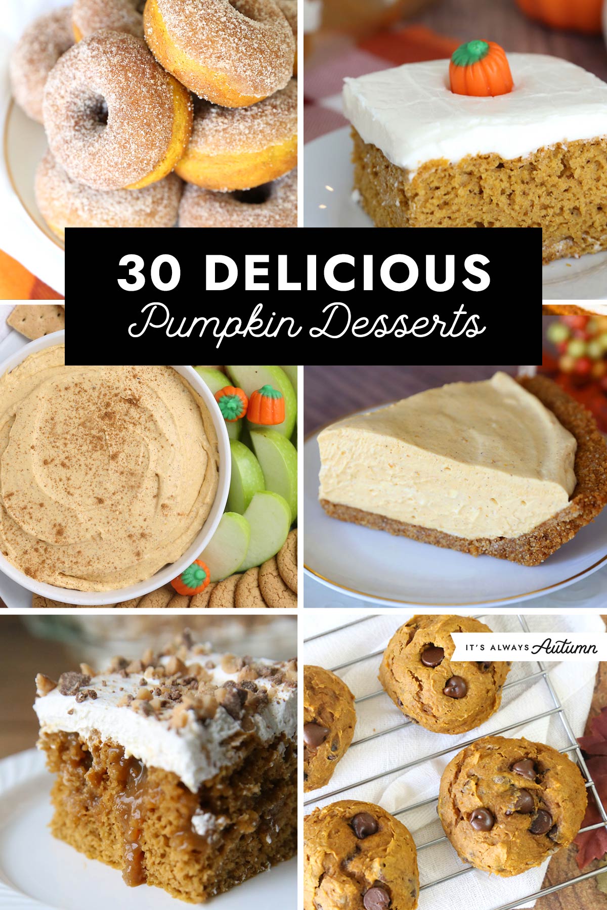 30 delicious pumpkin desserts.