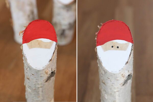 Painting and hat and adding eyes.