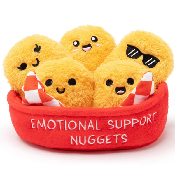 Emotional support nugget plushies.