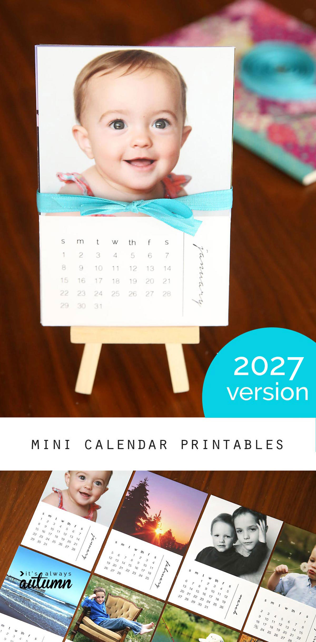 Mini calendar printables.