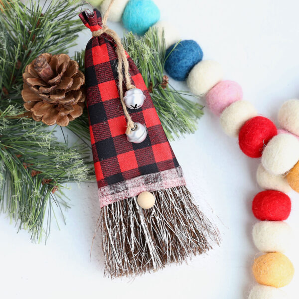 Cinnamon whisk Santa ornaments.