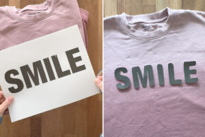 Print word and cut out each letter.