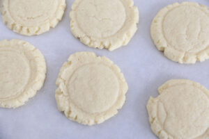Baked sugar cookies.